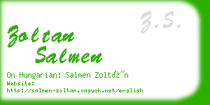zoltan salmen business card